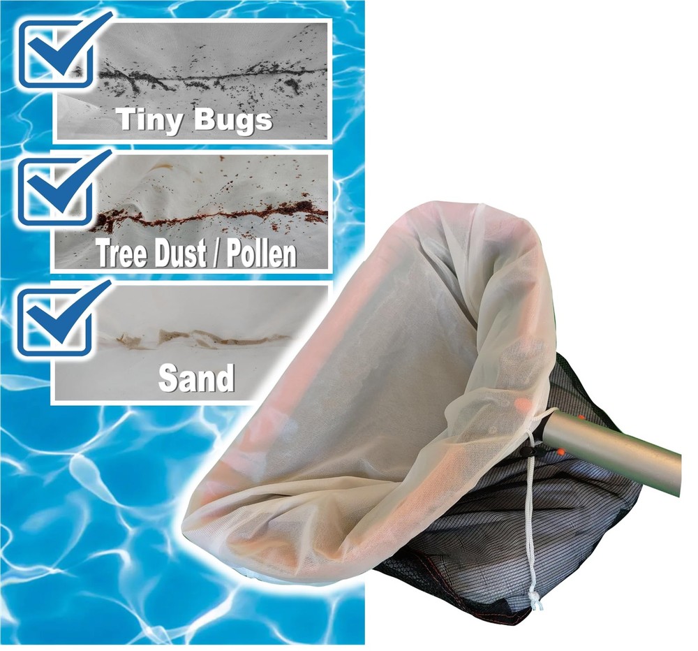 Fine Mesh Pool Net Insert | Collects Sand, Pollen, Tree Dust, Tiny Bugs, Pet ...