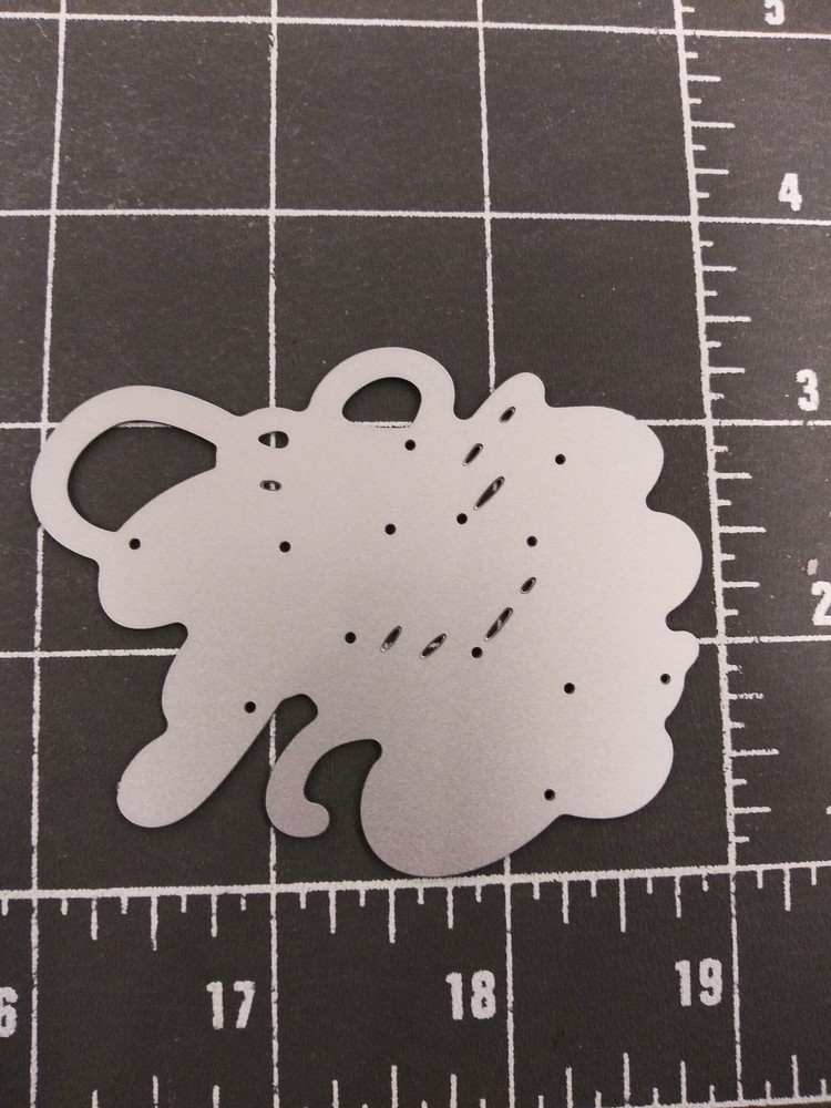 Universal Die Cut Tool Thin Metal Emboss Phrase Easter Greetings Bunny Cross Egg