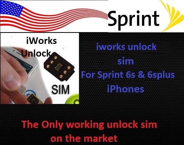 iphone sim for Sprint l 6s & 6s plus iphones only working rsim r sim
