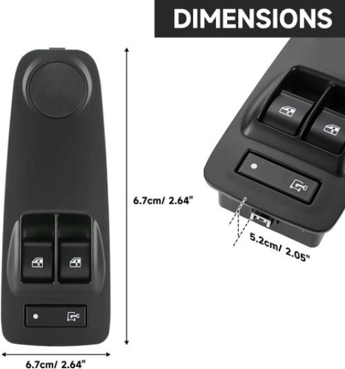 Front Driver Side Master Power Window Switch - Compatible for Ram Promaster 1500