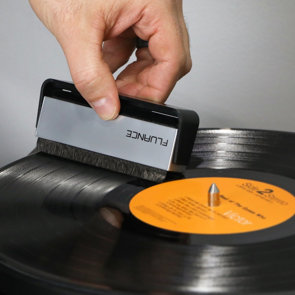 Fluance RT82 Reference Turntable with Record Weight and Vinyl Cleaning Kit