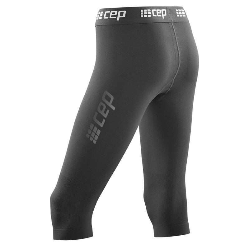 Men's CEP Ski Compression 3/4 Base Tight in Black Size XL
