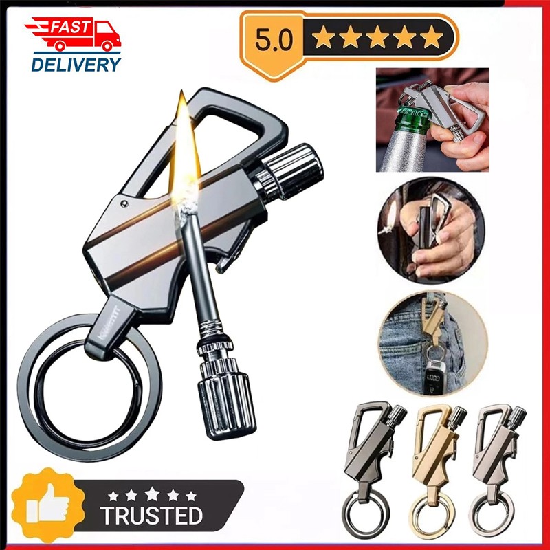 Permanent Match Infinity Lighter Multitool Keychain Bottle Opener Men Xmas Gift