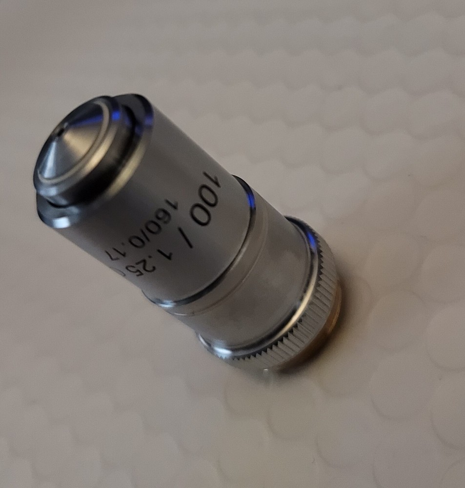 100X OIL ACHROMATIC MICROSCOPE OBJECTIVE *NEW OPEN BOX*