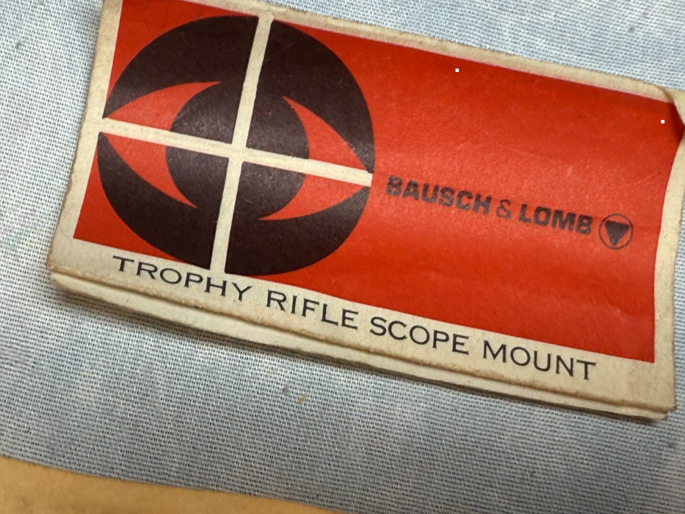 Bausch Lomb Trophy Scope Mount Browning Bar
