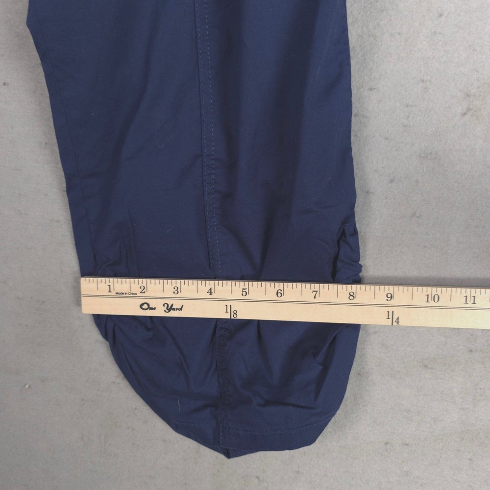 Torrid Plus Size 5X Blue Drawstring Pull On Stretch Crop Pants Mid Rise