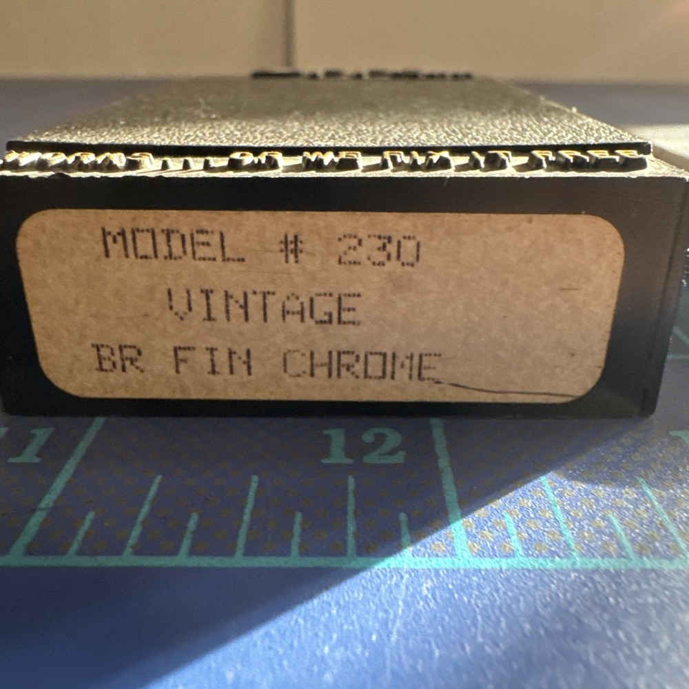 Zippo Lighter - Vintage Brushed Chrome - Model # 230 , Nice