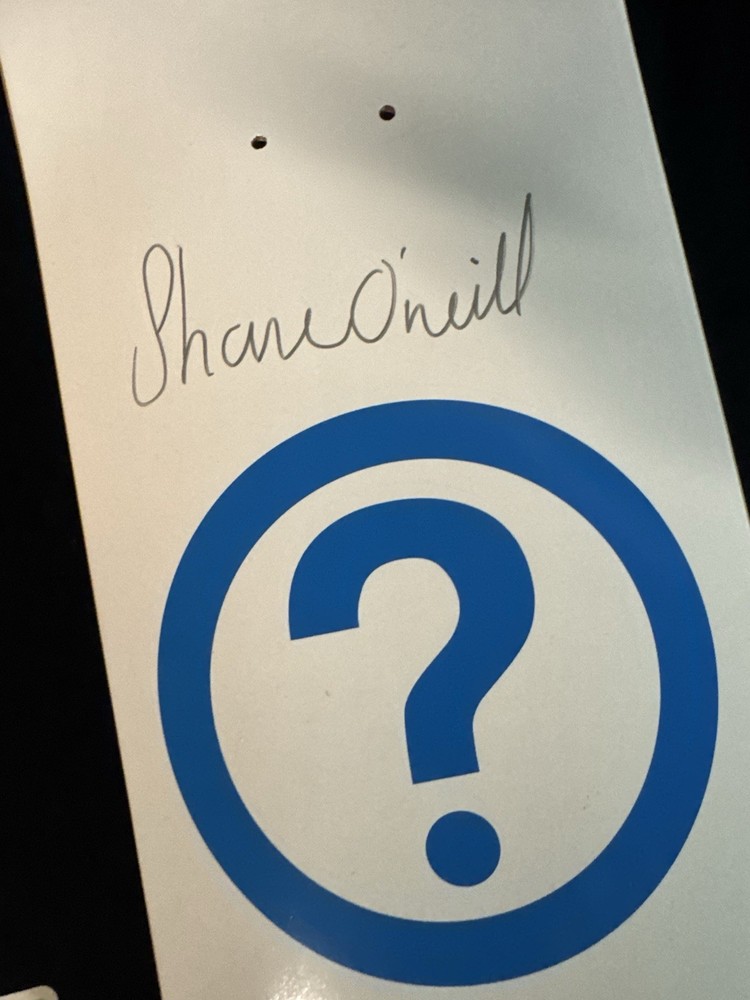 RARE SIGNED Shane O'Neill Question Mark Primitive Skateboard Deck AUTOGRAPHED