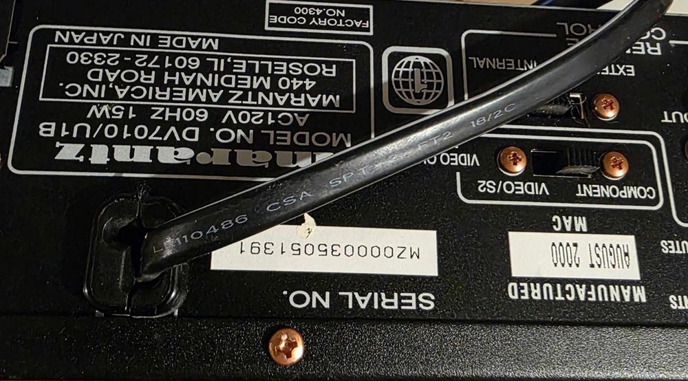 Marantz DVD Player DV7010 With Remote