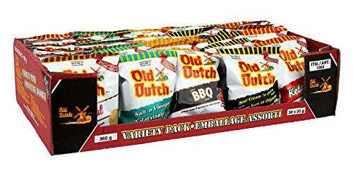 Old Dutch Chips Variety Pack 32g/1.1oz - 30 Pack