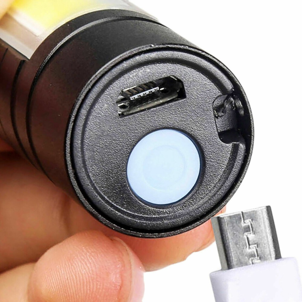 2x 950000000 Lumen Super Bright LED Tactical Flashlight Rechargeable Work Light