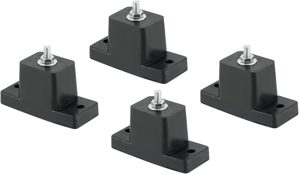4-Pack Rubber Vibration Isolator Mounting Bracket - Noise Reduction for AC Units