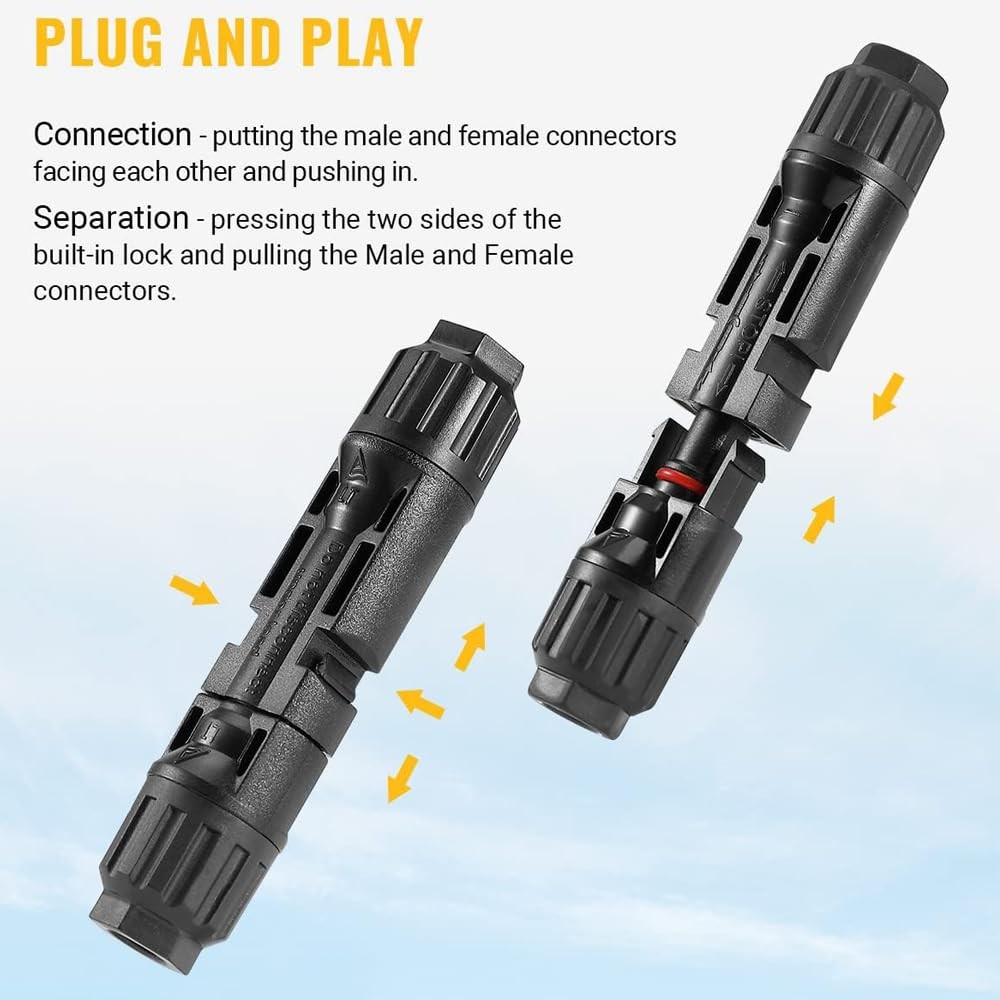 iSunergy Solar Panel Crimping Tool,Crimping Tool Kit with 10PCS Connectors an...