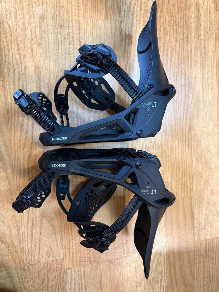 Nidecker LT Supermatic Snowboard Bindings sz Large Rear Entry Step In