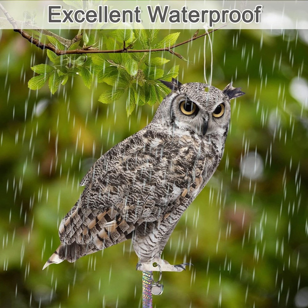 Hanging Owl Scare Device for Garden
