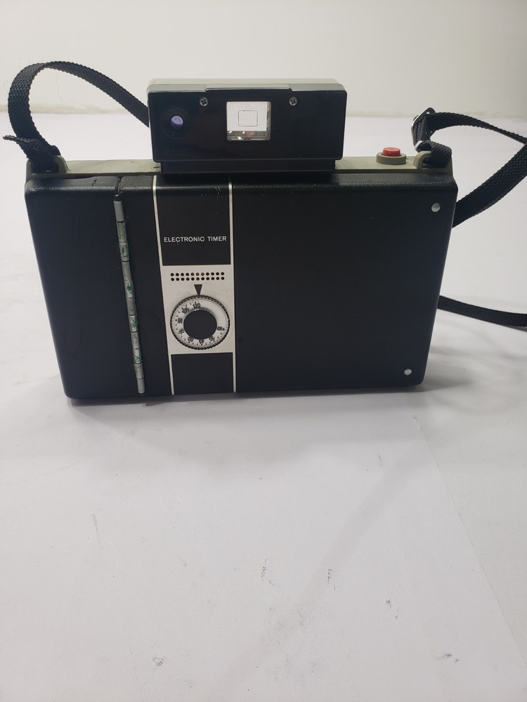 Vintage Polaroid Automatic Model 335 Land Camera With Storage Case & Flash