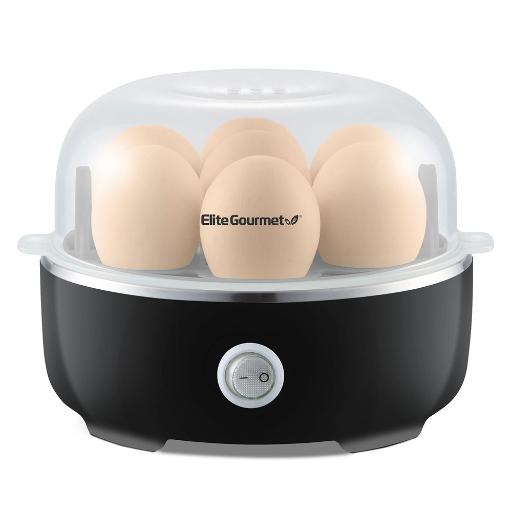 EGC115B Easy Egg Cooker Electric 7-Egg Capacity Soft Medium Hard-Boiled Egg...