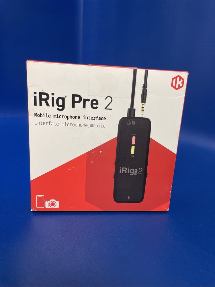iRig Pre 2 Mobile Microphone Interface – iOS Android DSLR.