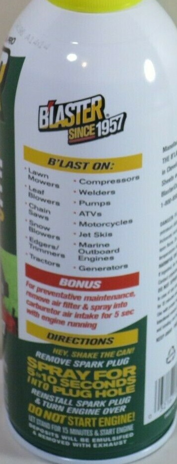 Blaster 16SET Advanced Small Engine Tune Up Starting Fluid Spray 11oz.