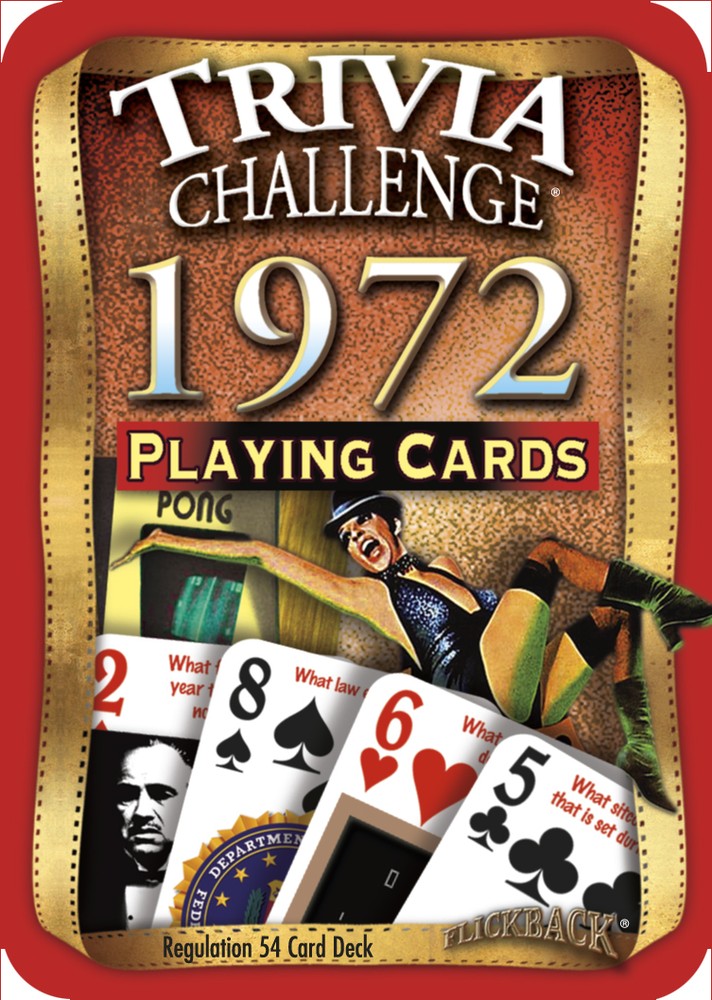 1972 Trivia Playing Cards
