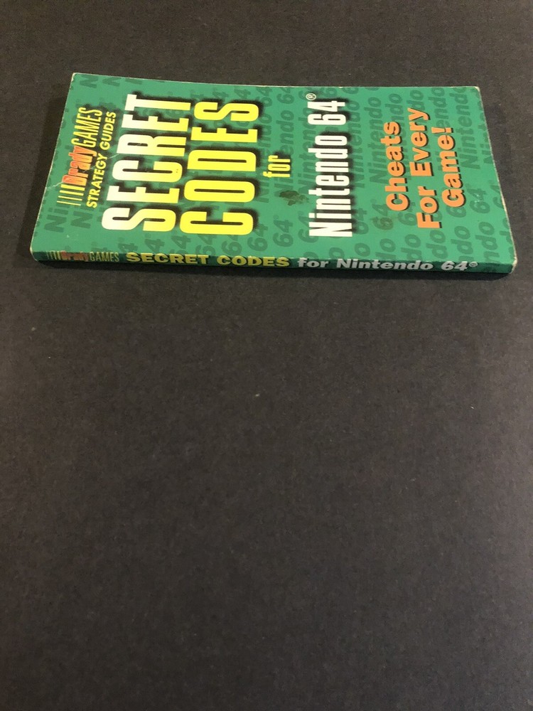 secret codes for Nintendo 64 strategy guide