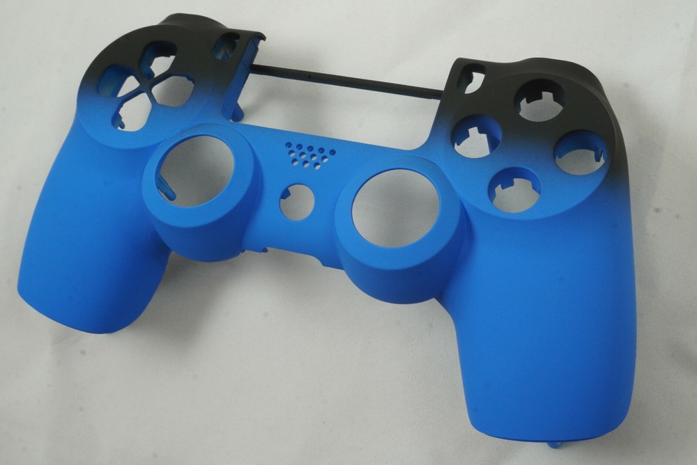 Blue Fade Soft Touch Front Face Shell For PS4 Controller - New - For current gen
