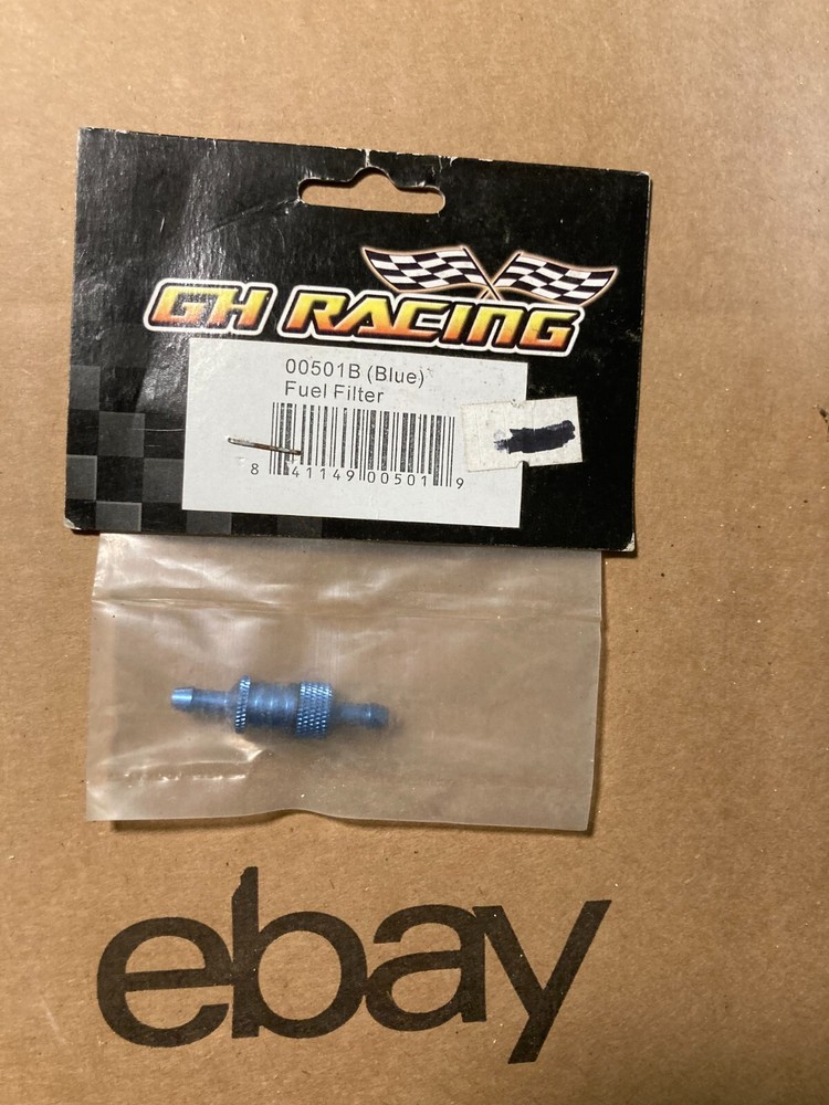 GH Racing 00501B Fuel Filter Blue NIP