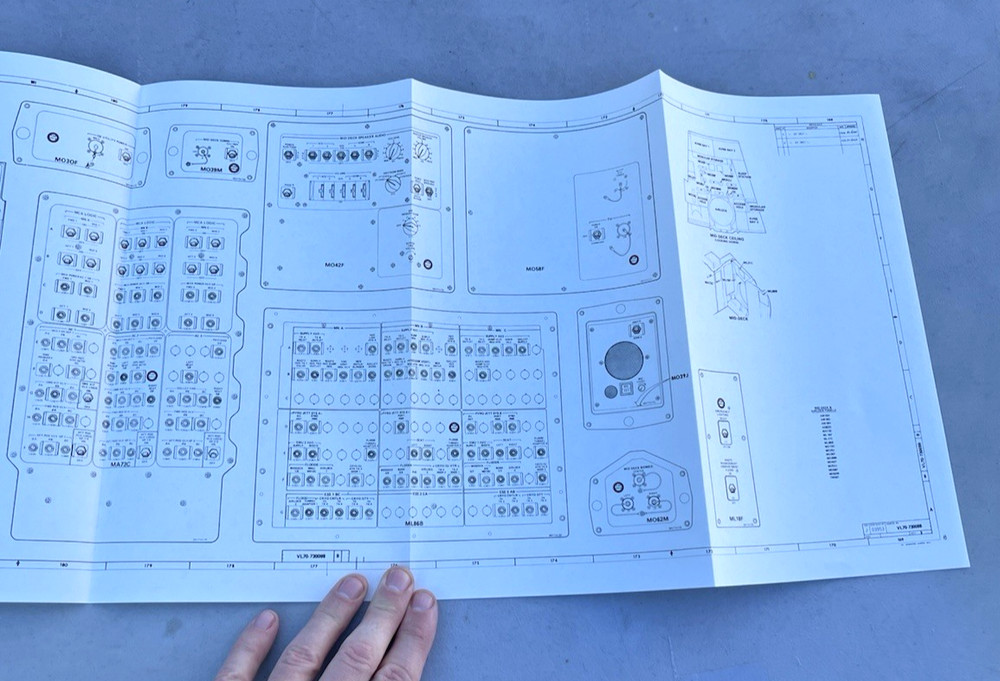 2 NASA Space Shuttle Orbiter Display & Control Panel Spacecraft Space Blueprint