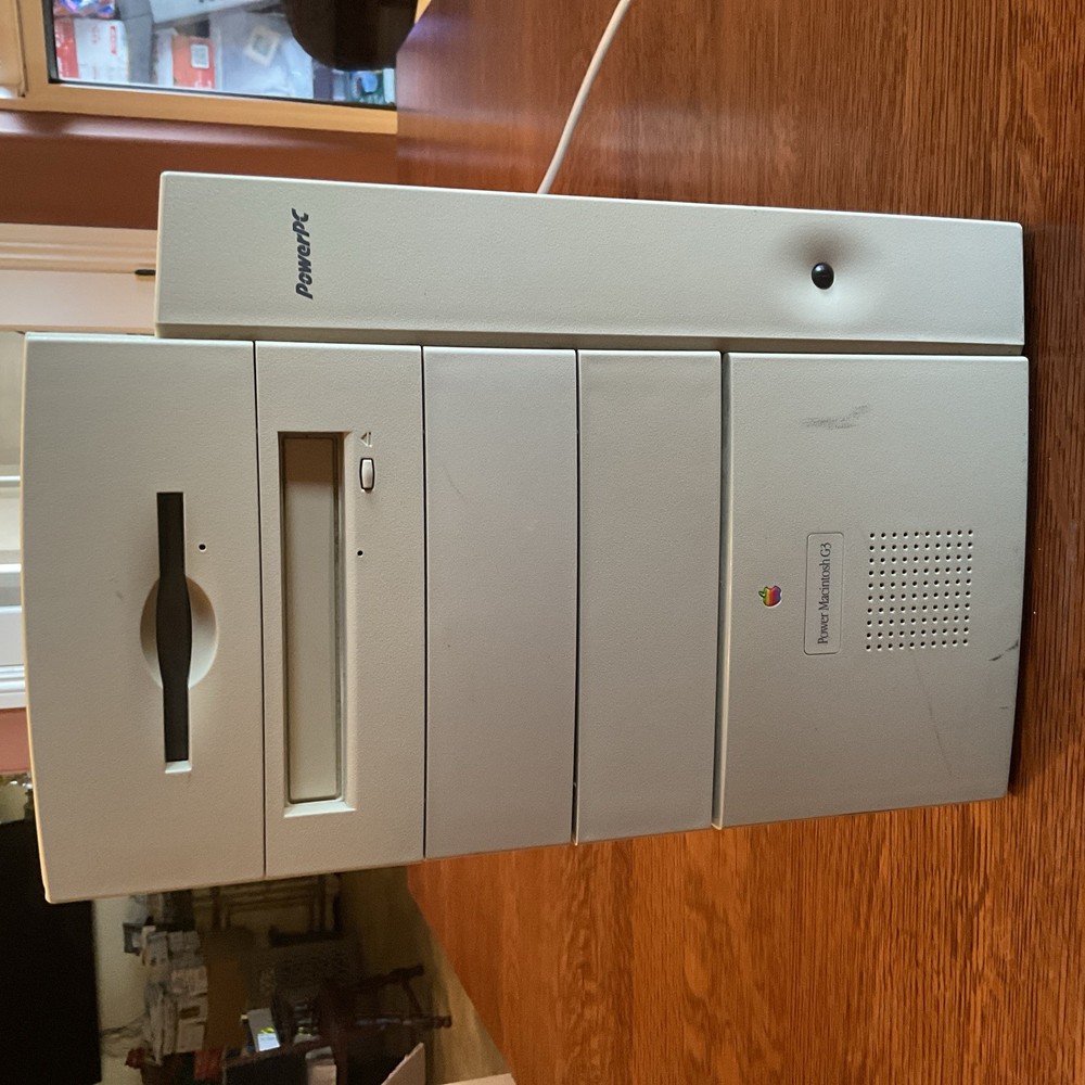 Vintage Apple Power Macintosh G3 PowerPC Tower Desktop Computer Powers On
