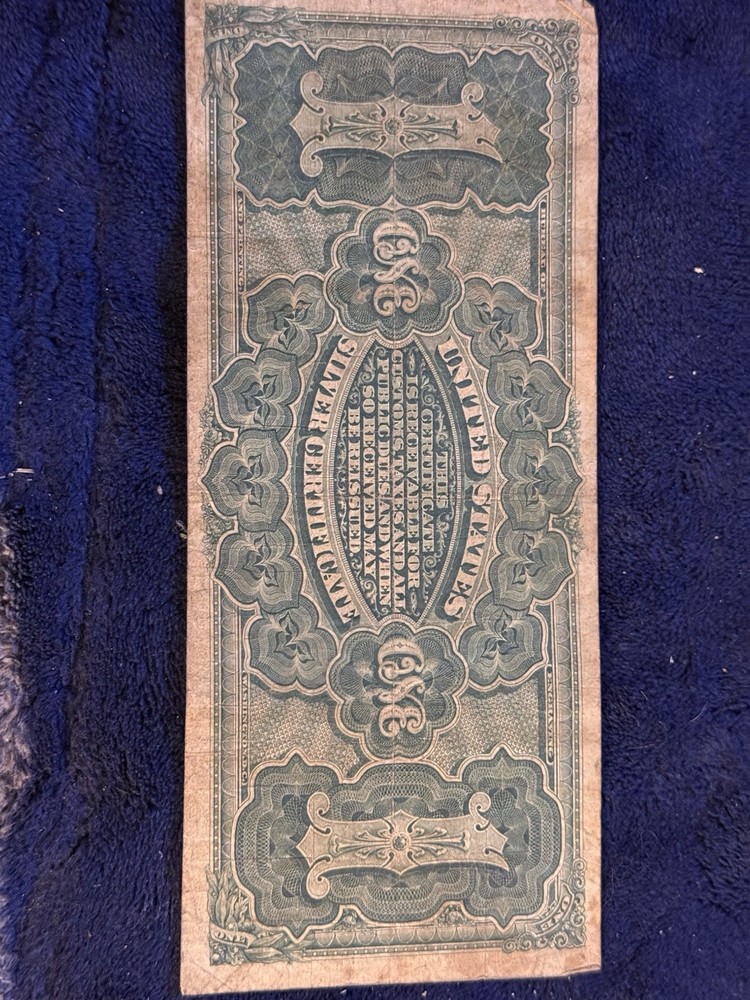 1899 US Black Eagle Silver Certificate $1 Bill Currency
