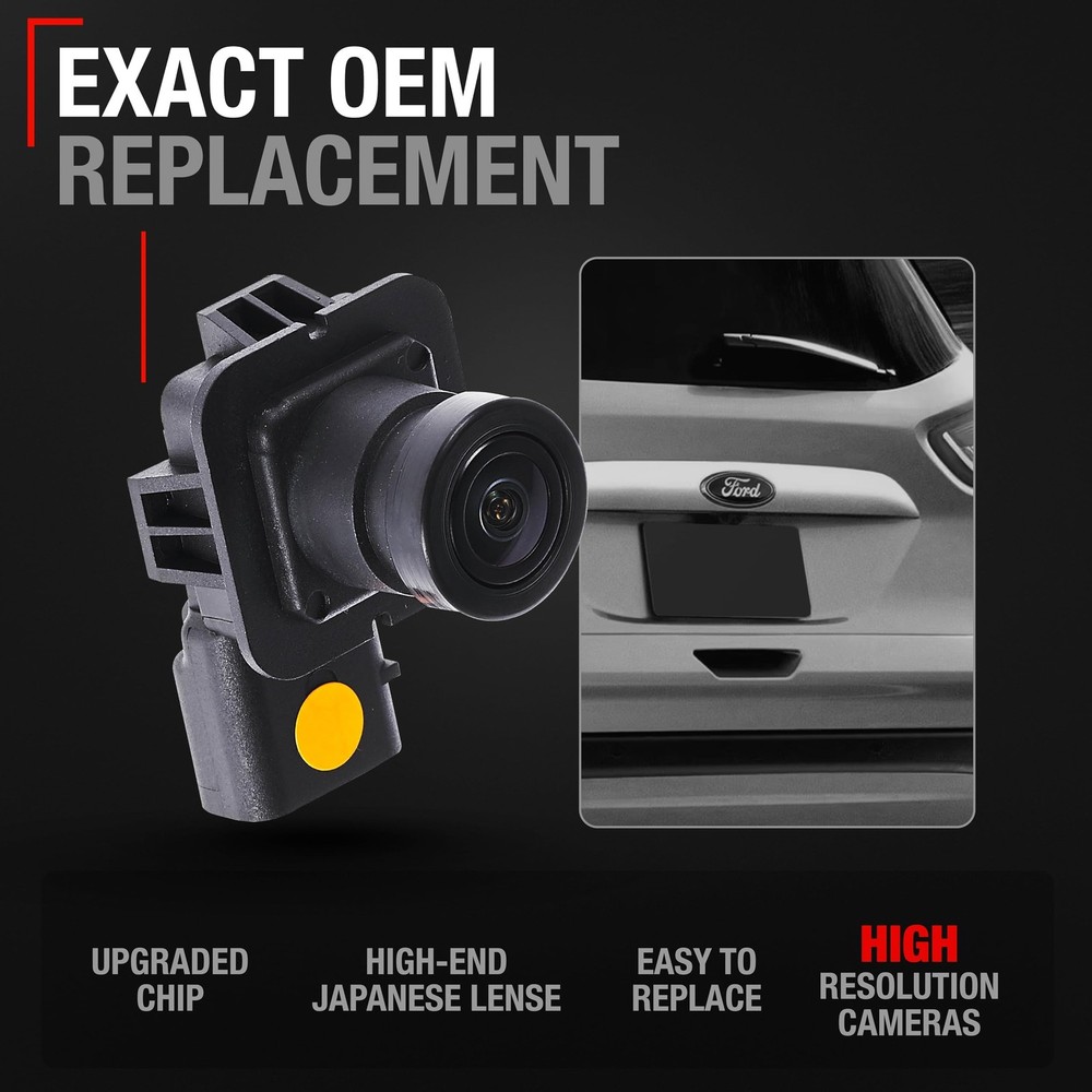 Rear View Backup Camera - Compatible with 2014-2016 Ford Escape - Reverse Par...