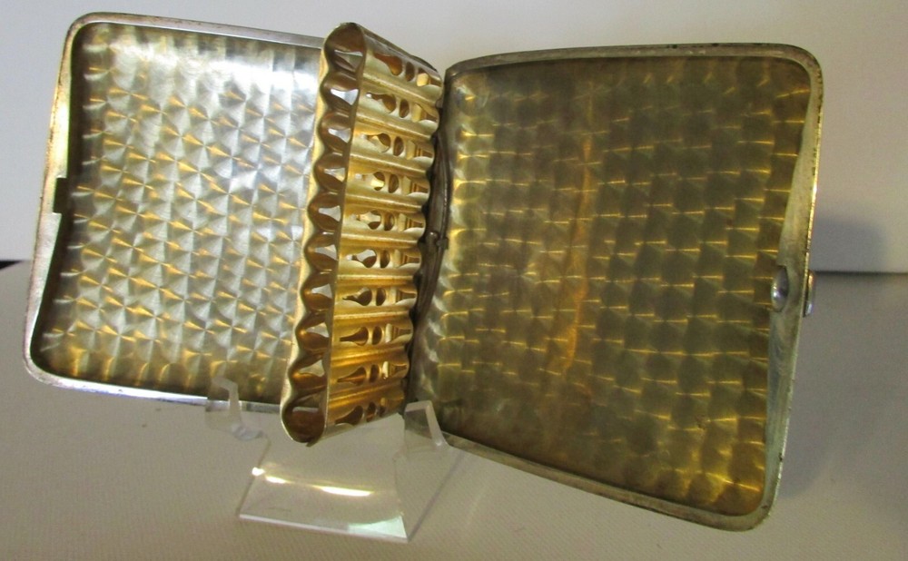 Antique Sterling Silver Monogramed Cigarette Case
