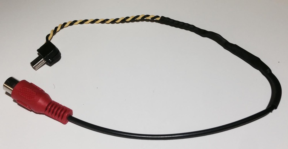 USB-RCA Composite Right Angle Video Out Cable Plug For GoPro Hero3 White Camera