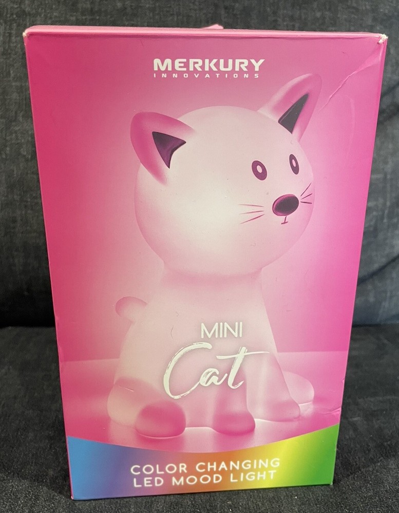 Cat Coloring Changing Light LED Mood Mini Battery Powered Nightlight