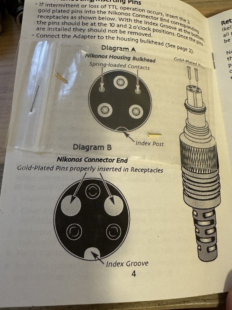 Ikelite Underwater Systems Nikonos Single Cord 4104.6