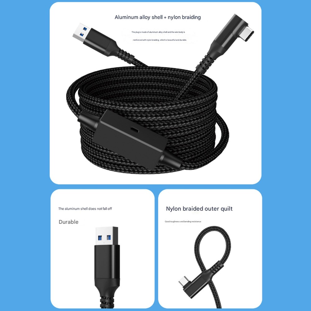 Oculus Link Cable with Charging 5m for Meta Quest 3 Quest 2/Pro, Pico 4Mf