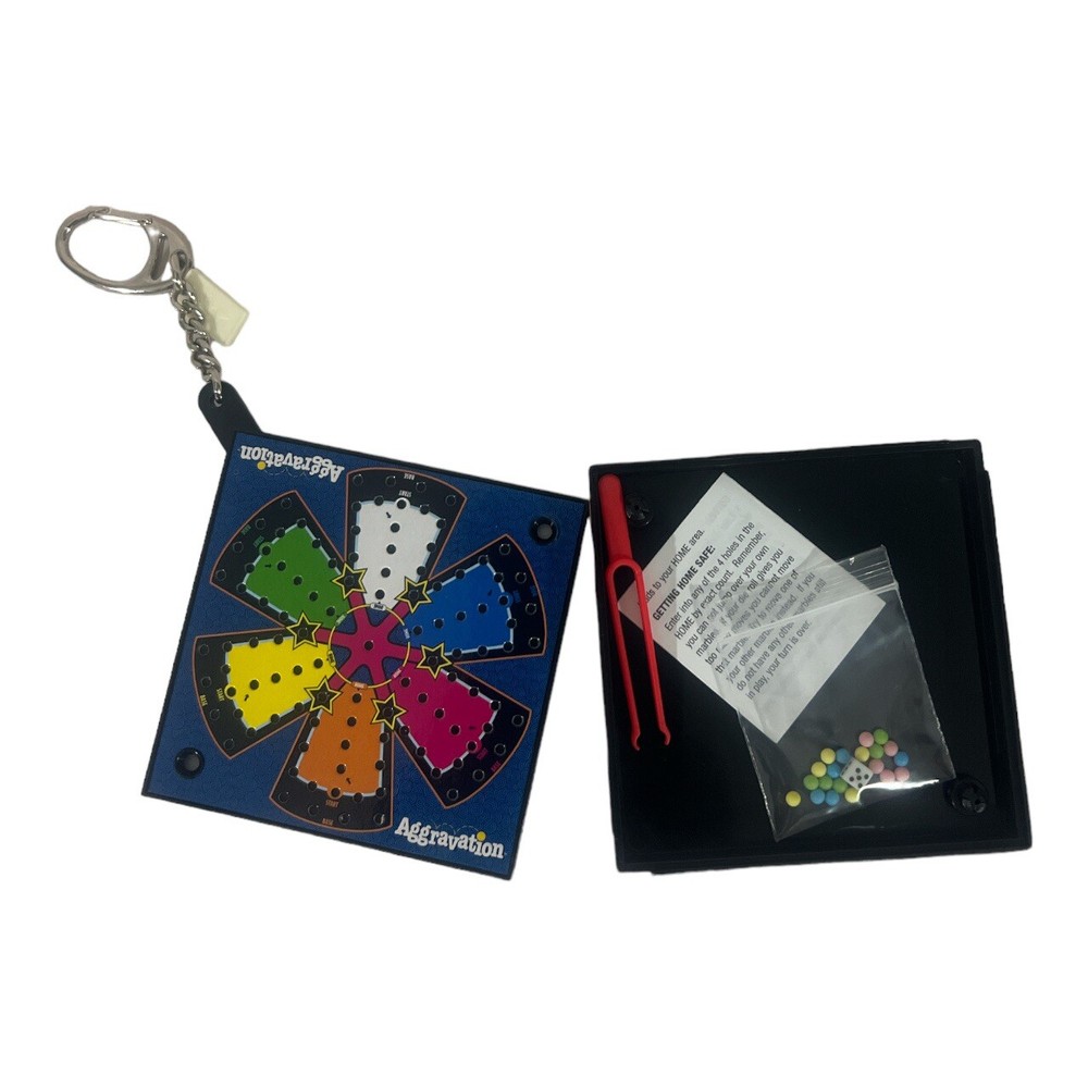 Basic Fun Aggravation Gameboard Miniature Toy w/Keychain #547-0 2001