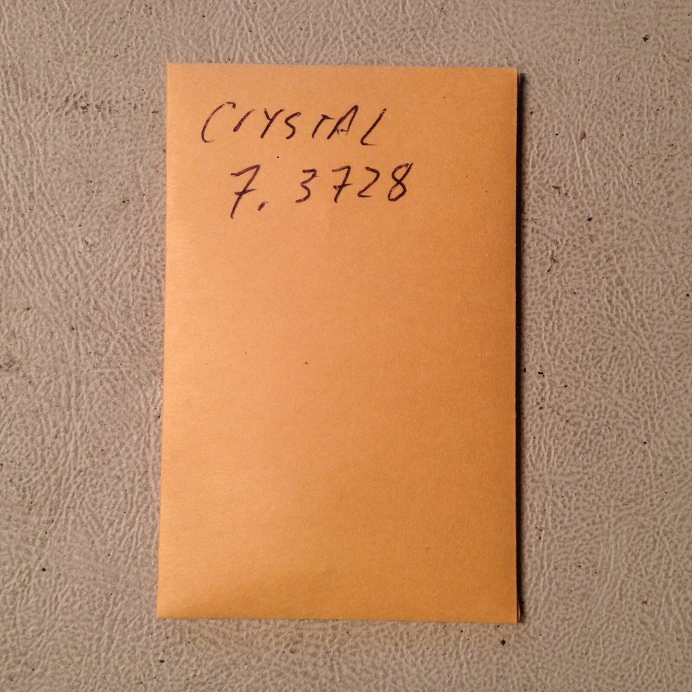 Quartz Crystal 7.3728 Mc, NOS