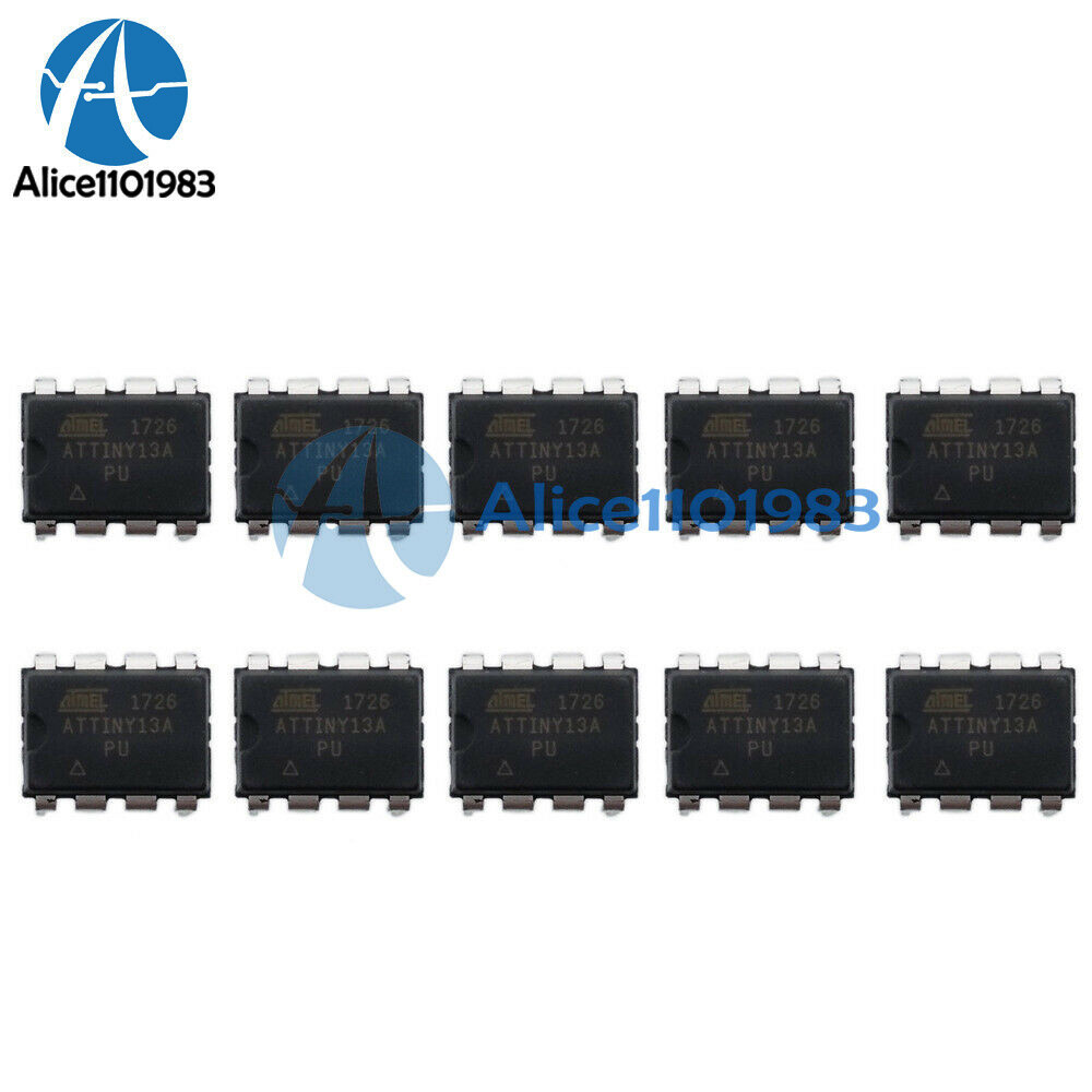 10Pcs ATTINY13A-PU ATTINY13 ATTINY13 Microcontroller IC New