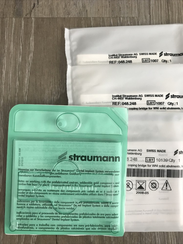 Straumann Plastic coping, Bridge, For WN solid Abutments, h 7.0mm