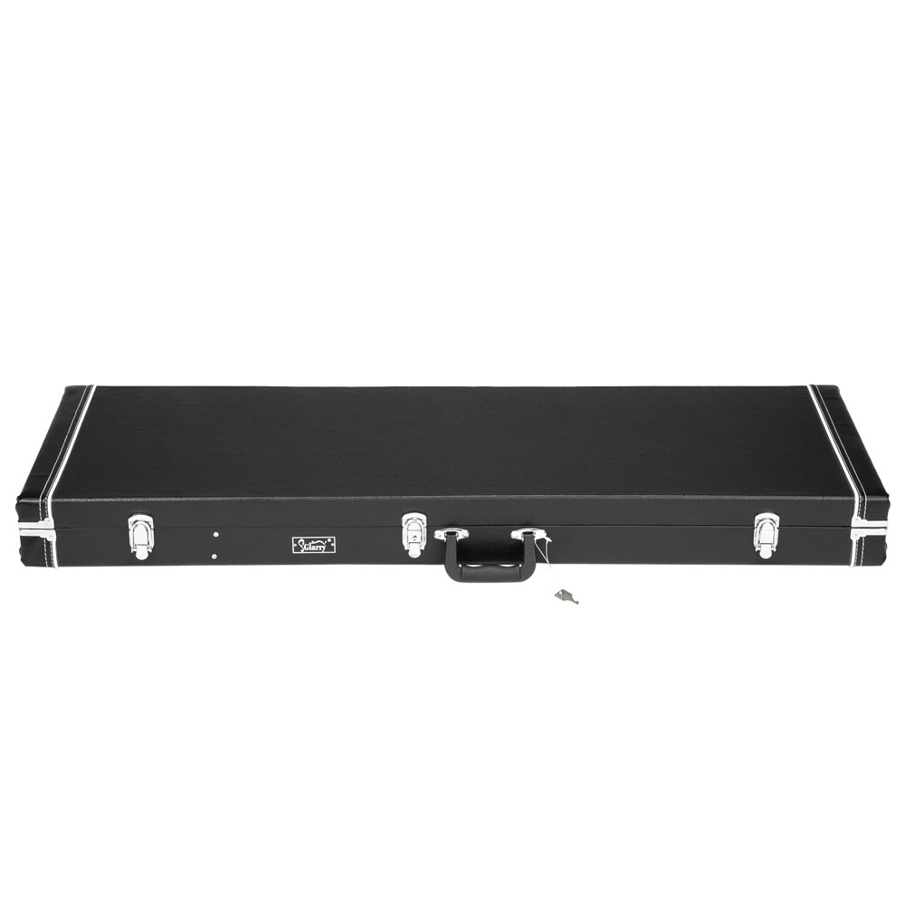 Hard Case Flat Black Grade Electric Guitar Square