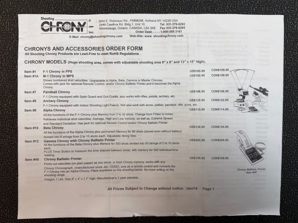 Shooting Chrony Inc Beta Ballistic Chronograph - Used