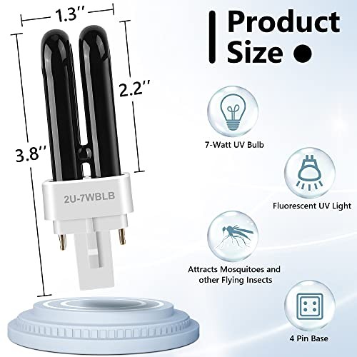 2 Pack Bug Zapper Replacement Fluorescent Bulbs, 41050 Bulbs Compatible with