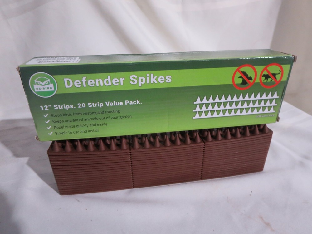 De-Bird Pest Defender Spikes Cat and Bird Deterrent