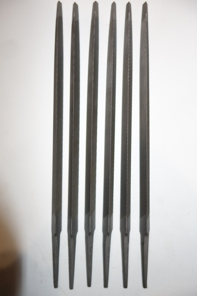 1 Vintage Delta Clemson Bros Triangular Hand File 7" - Made in USA