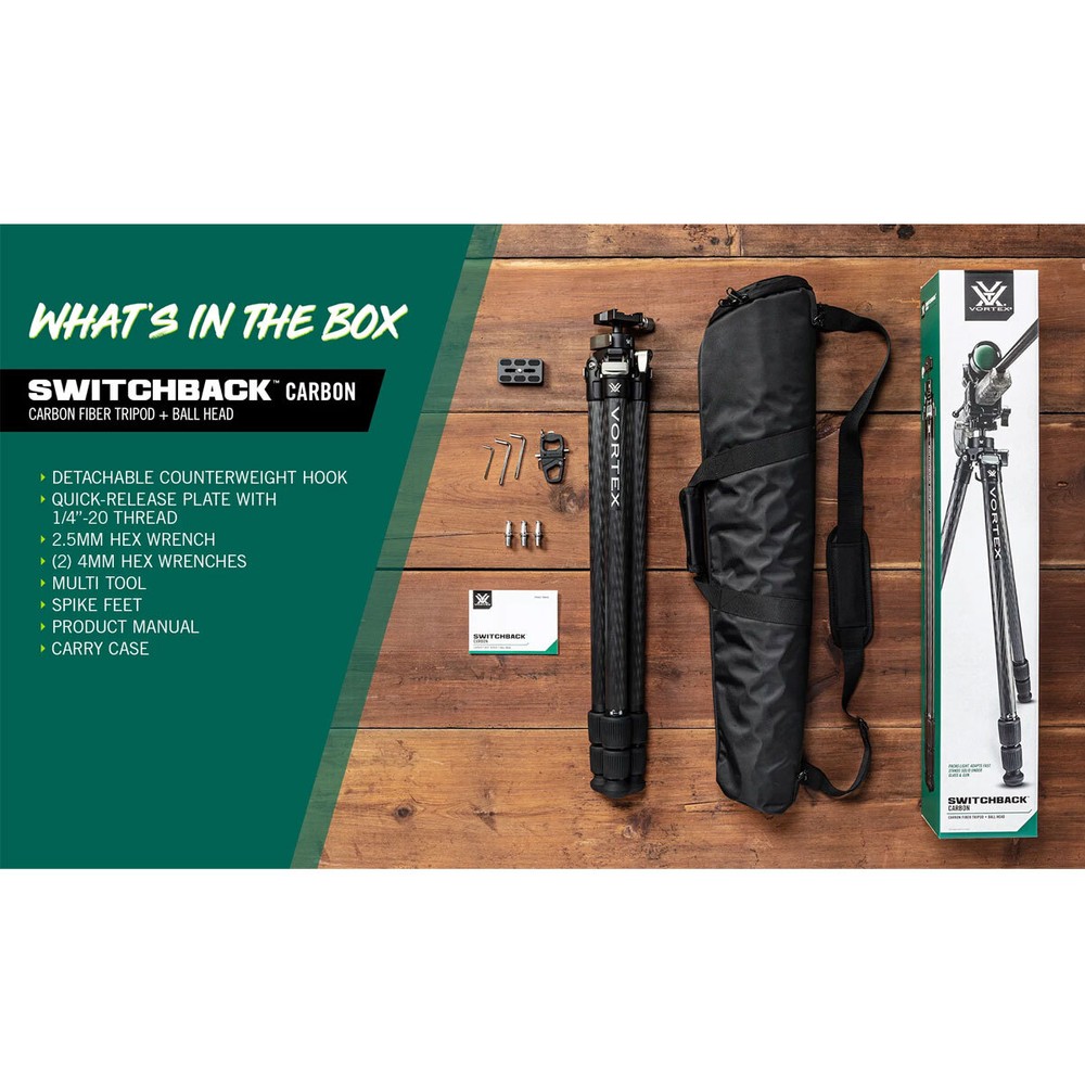 VORTEX Switchback Carbon Tripod Kit (TR-SBC)