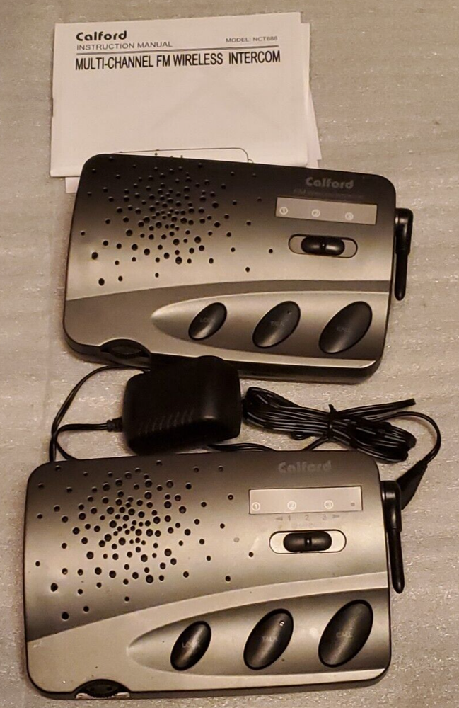 3 Channel FM multi-channel Wireless Office Home Intercom Set READ DESCRIPTION