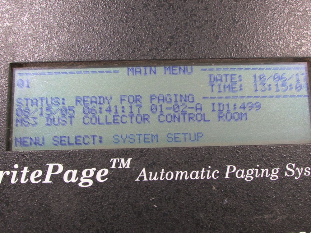 BRITEPAGE AUTOMATIC PAGING SYSTEM