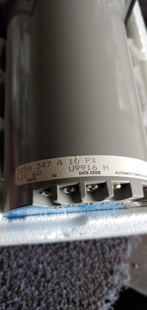 Automatic Timing and Controls 325A 347 A 10 PX Timer 120vac