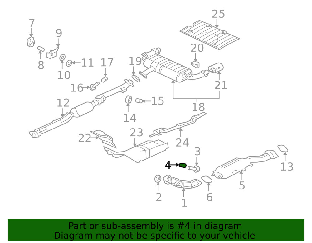 Genuine Mitsubishi Front Pipe Spring MR597273